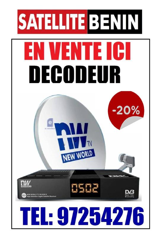 vente installation et reparation des décodeurs NEW WORLD