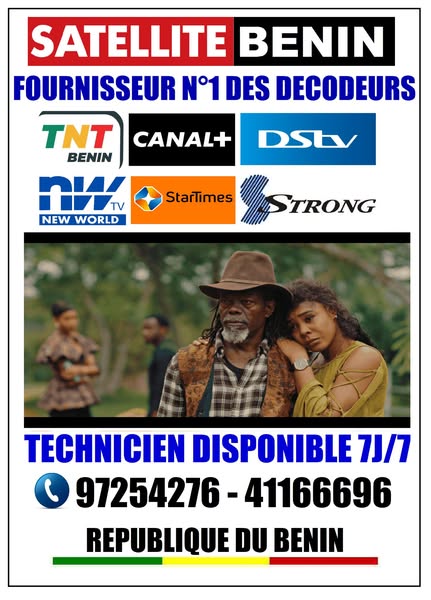 Vente et installation des  Décodeurs  de tous les marques partout au BENIN