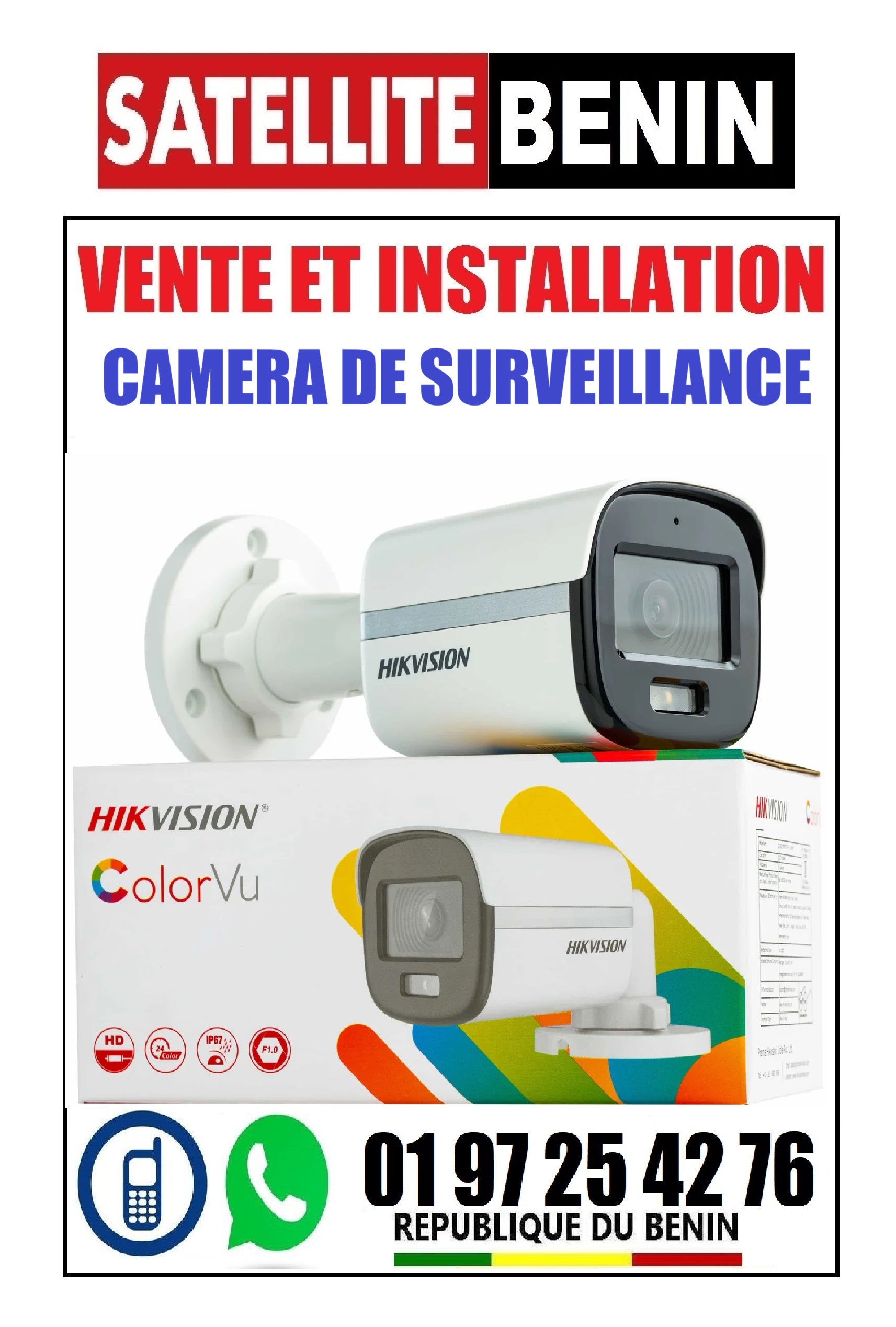 Vente et installation des cameras de toutes les marques