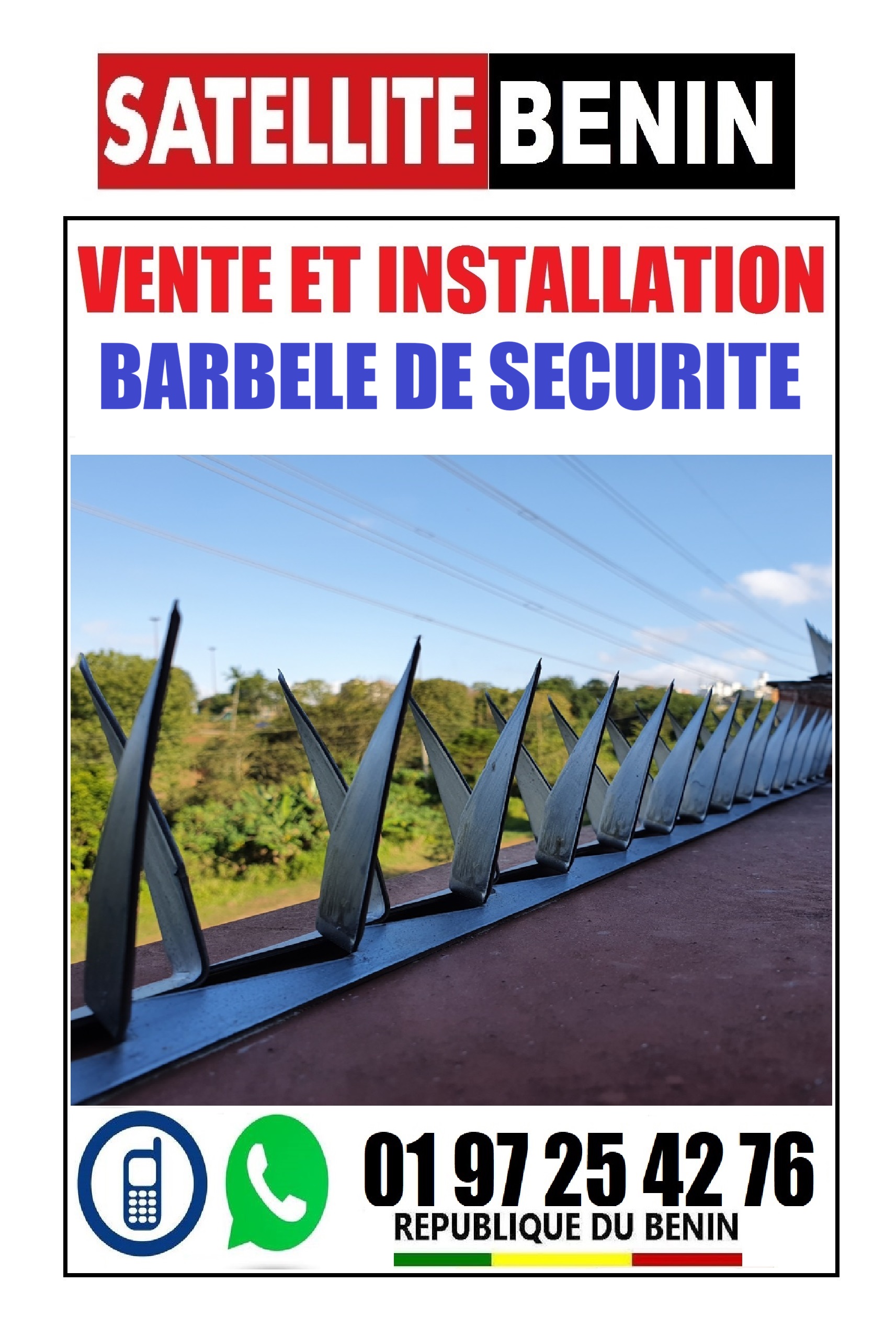 Vente et installation des Barbelées et Fils de clôtures électrique de sécurité