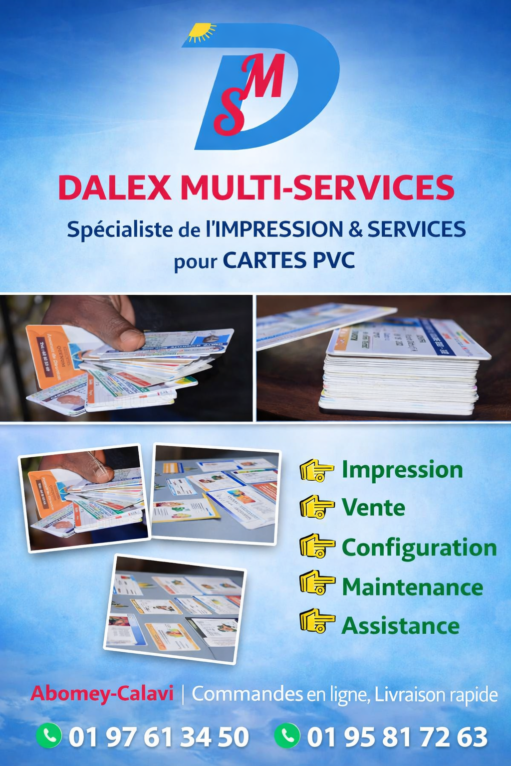IMPRESSION PVC THERMIQUE HAUT DE GAMME - COMMANDE EN LIGNE