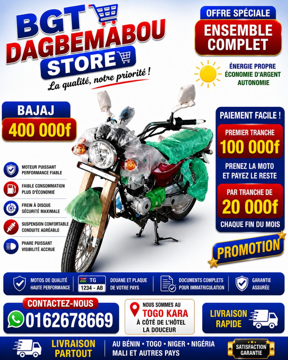 Toutes marques des modèles moto que vous voulez