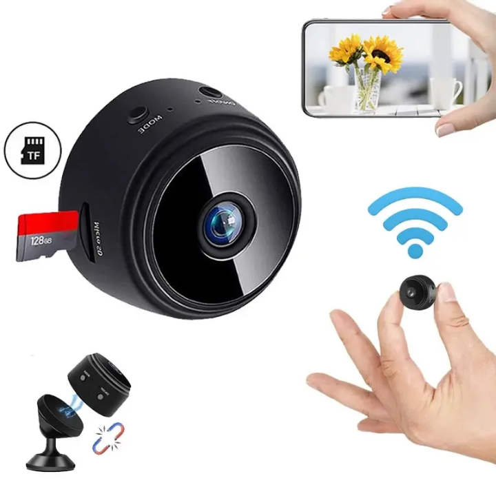 Caméra de Surveillance A9 Mini Caméra Wi-Fi HD Sécurité