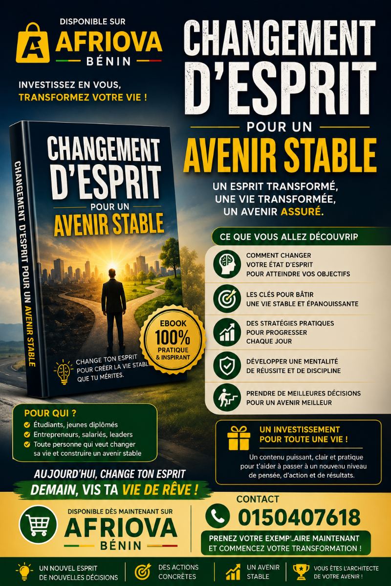 Ebook : CHANGEMENT D’ESPRIT POUR UN AVENIR STABLE