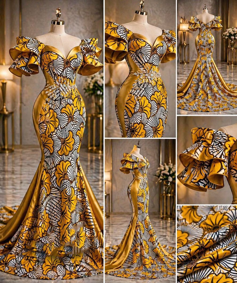 Magnifique Robe Africaine Sur Mesure  Élégance et Style