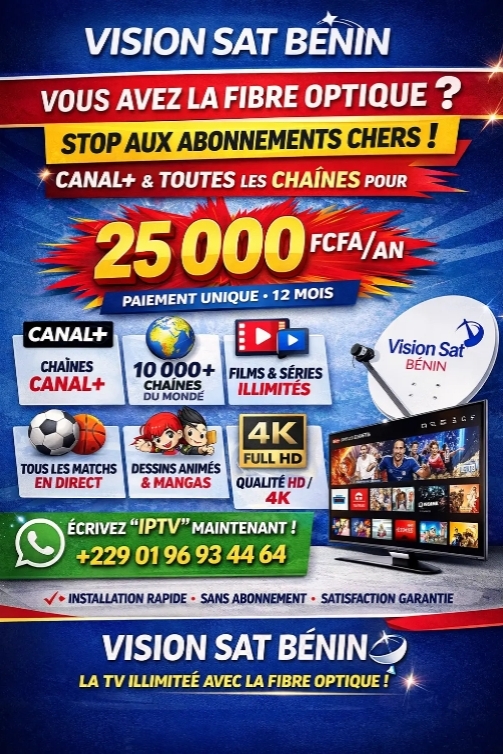 VISION SAT BENIN IPTV PRENIUM