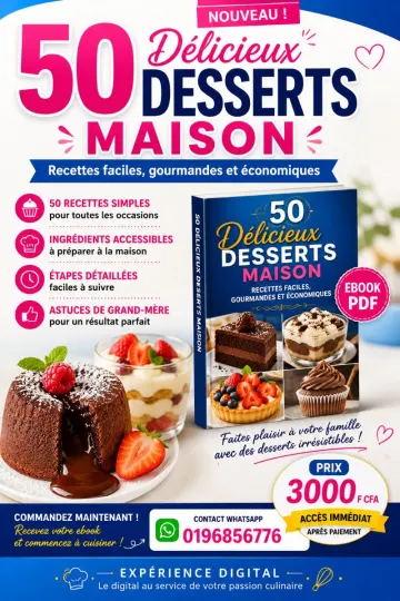 Des DÉLICIEUX DESSERTS MAISON