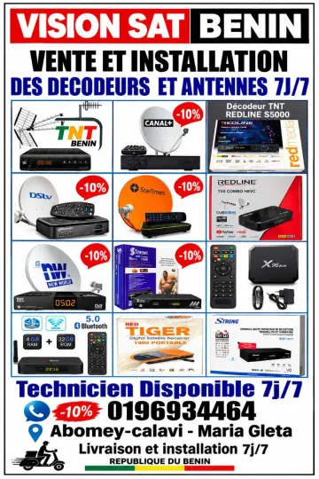 Tout types de décodeur plus installation