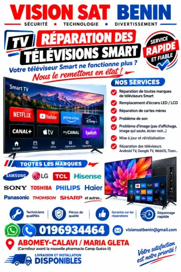 Réparation des tv
