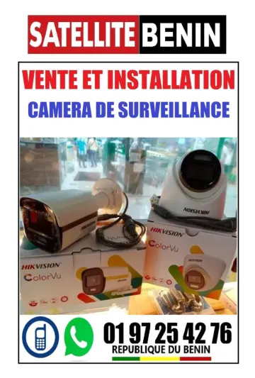 Vente et installation des cameras de surveillance partout au benin