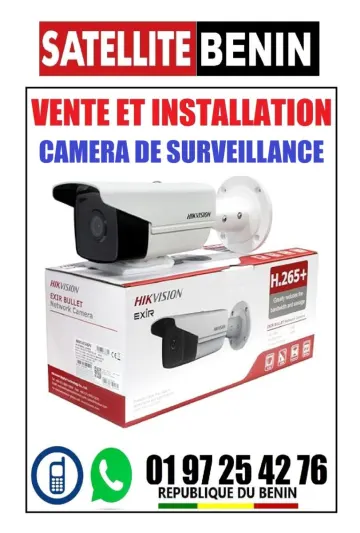 Vente et installation des cameras de surveillance partout au benin