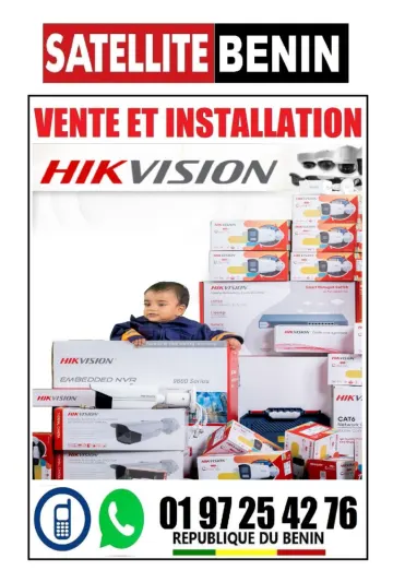 Vente et installation des cameras de surveillance partout au benin